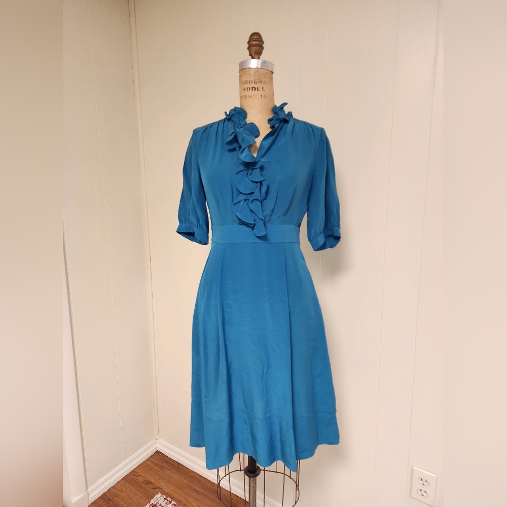 Banana republic ruffle dress
